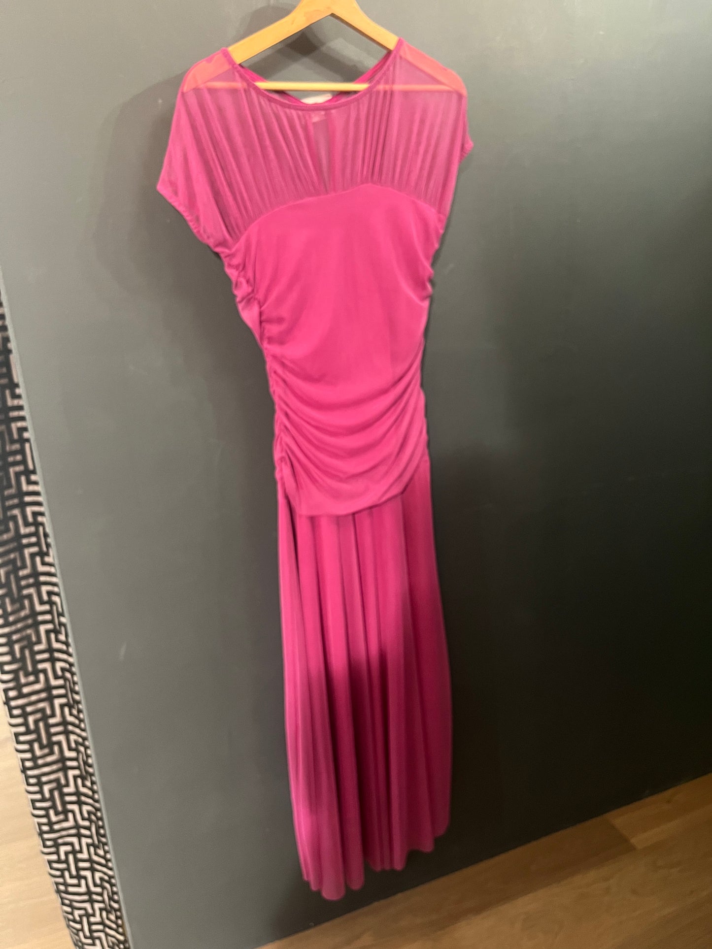 Robe tulle mauve