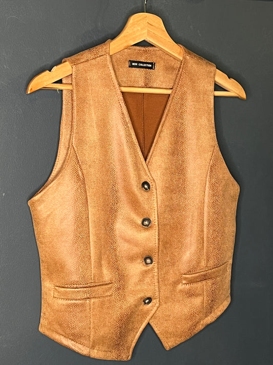Gilet de costume en suédine